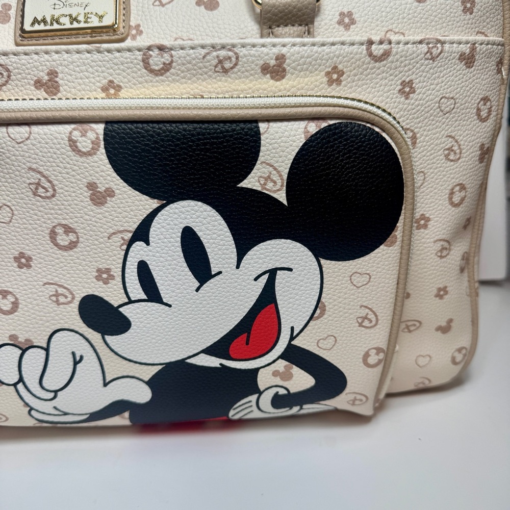NWT. Disney X Primark Mickey Mouse Faux Leather Weekender bag - Picture 3 of 14